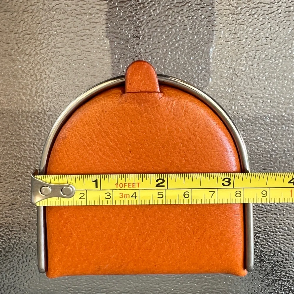 Vintage 50-60’s Caramel Leather Coin Wallet